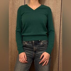 United Colors Of Benetton Teal V-Neck Sweater